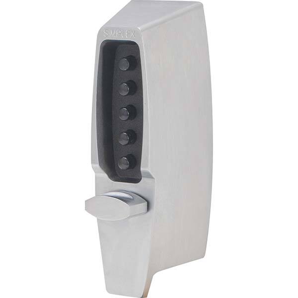 Simplex - Lever Locksets Type: Thumbturn Door Thickness: 1-3/4 - Americas Industrial Supply