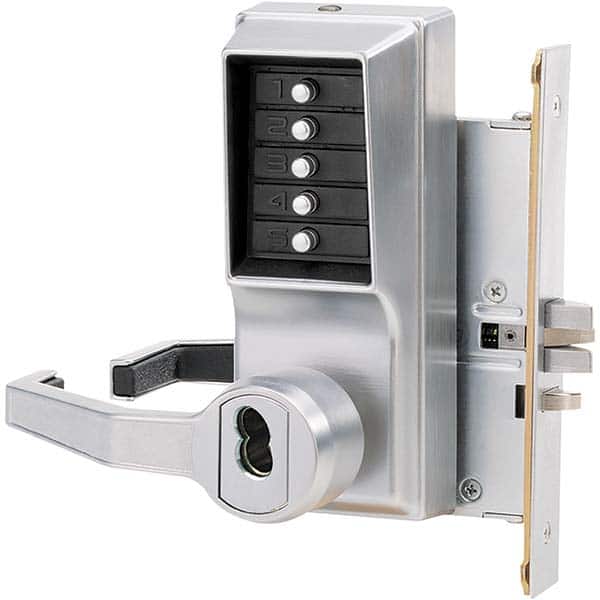 Simplex - Lever Locksets Type: Keypad Door Thickness: 1-3/4 - Americas Industrial Supply