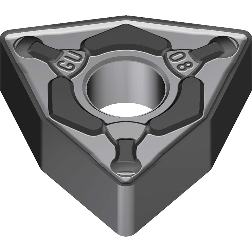 WNMG331EGU AC6030M Carbide Turning Insert Absotech Finish, 0.2559″ Long, 3/8″ Inscribed Circle, 0.0157″ Corner Radius, 0.1874″ Thick, Series AC6000M