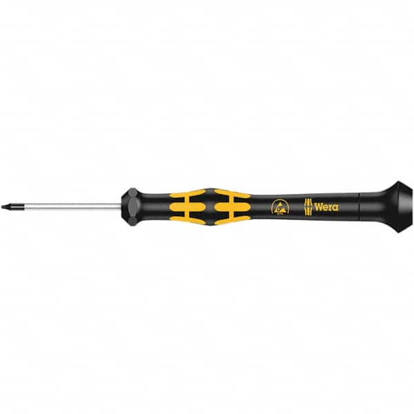 Wera - IPR1 Tamper Resistant Torx Driver - 40mm Blade Length, 137mm OAL, Ergonomic Handle - Americas Industrial Supply