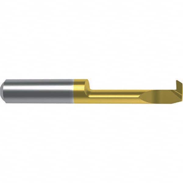 Profile Boring Bar: 5.7 mm Min Bore, 12 mm Max Depth, Right Hand Cut, Fine Grain Solid Carbide 6 mm Shank Dia, 37 mm OAL, 0.2 mm Corner Radius