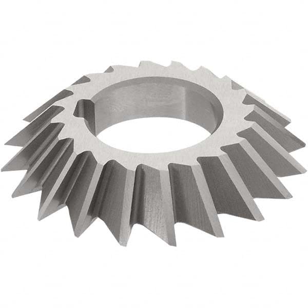 Keo - 3 x 1/2" 45° 20-Tooth High Speed Steel Single-Angle Cutter - Americas Industrial Supply