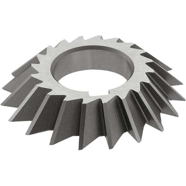Keo - 4 x 1/2" 45° 20-Tooth High Speed Steel Single-Angle Cutter - Americas Industrial Supply