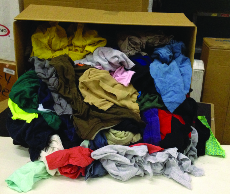 Colored T-Shirt Wiper - 50 lb Box - Americas Industrial Supply