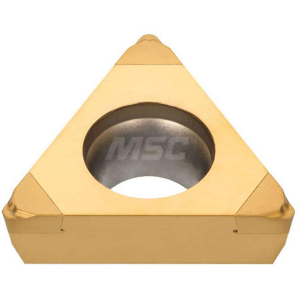 Turning Insert: 3QP-TPGT222HP BXM10, Polycrystalline Cubic Boron Nitride TiCN Finish, Neutral, 1/4″ Inscribed Circle, 0.0310″ Corner Radius, 60.0 ° N/A Triangle, Series TPGT