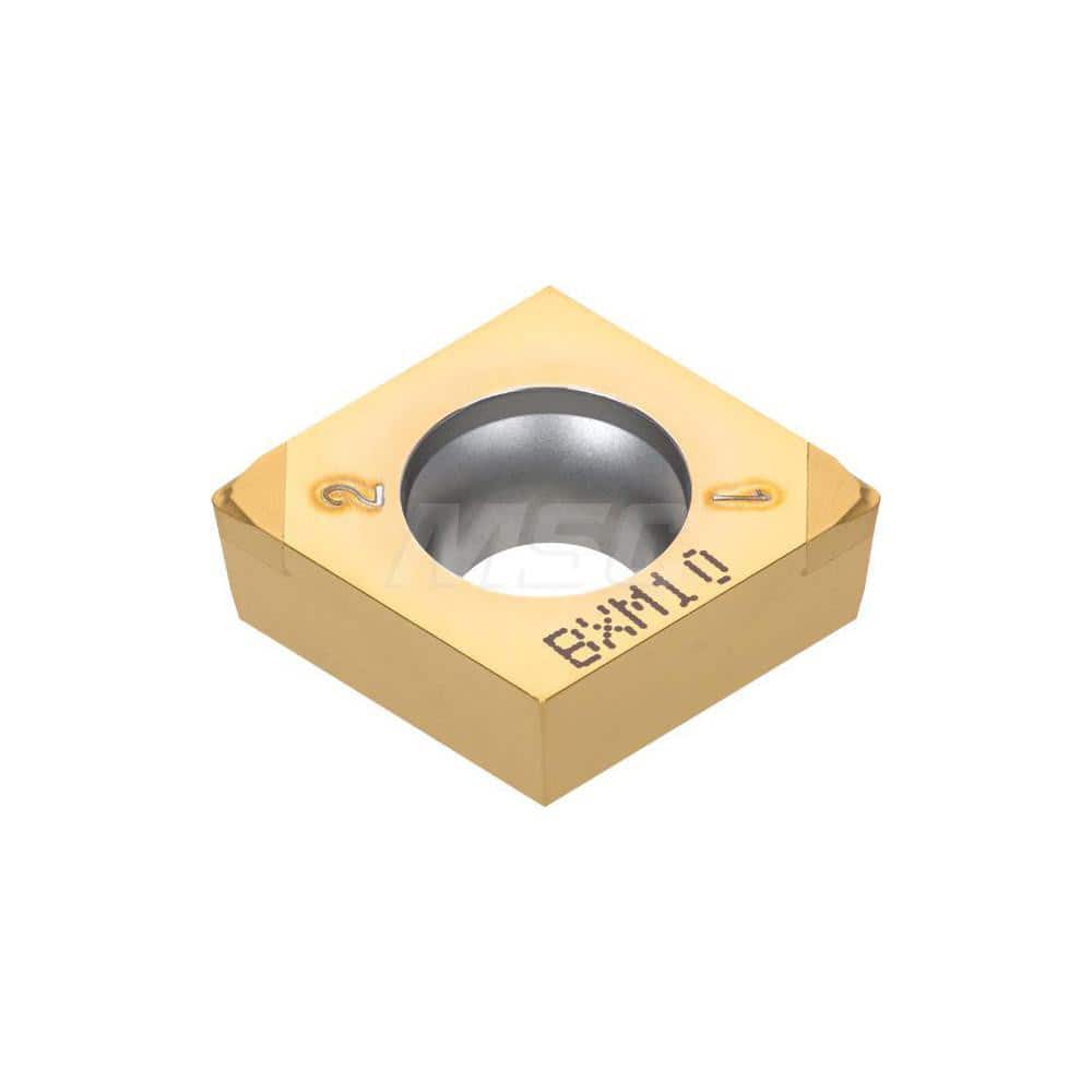 Turning Insert: 2QPCCGT32.52WLHP BXA10, Polycrystalline Cubic Boron Nitride TiAlN & TiCN Finish, Neutral, 3/8″ Inscribed Circle, 0.0310″ Corner Radius, 80.0 ° N/A Diamond, Series CCGT