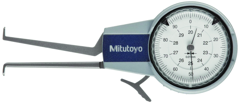 50 - 70mm Measuring Range (0.01mm Grad.) - Dial Caliper Gage - #209-306 - Americas Industrial Supply