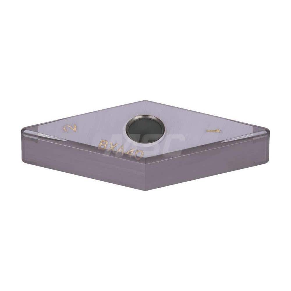 Turning Insert: 4QP-VNGG332-HF BXA40, Polycrystalline Cubic Boron Nitride TiAlN Finish, Neutral, 3/8″ Inscribed Circle, 0.0310″ Corner Radius, 35.0 ° N/A Diamond, Series VNGG