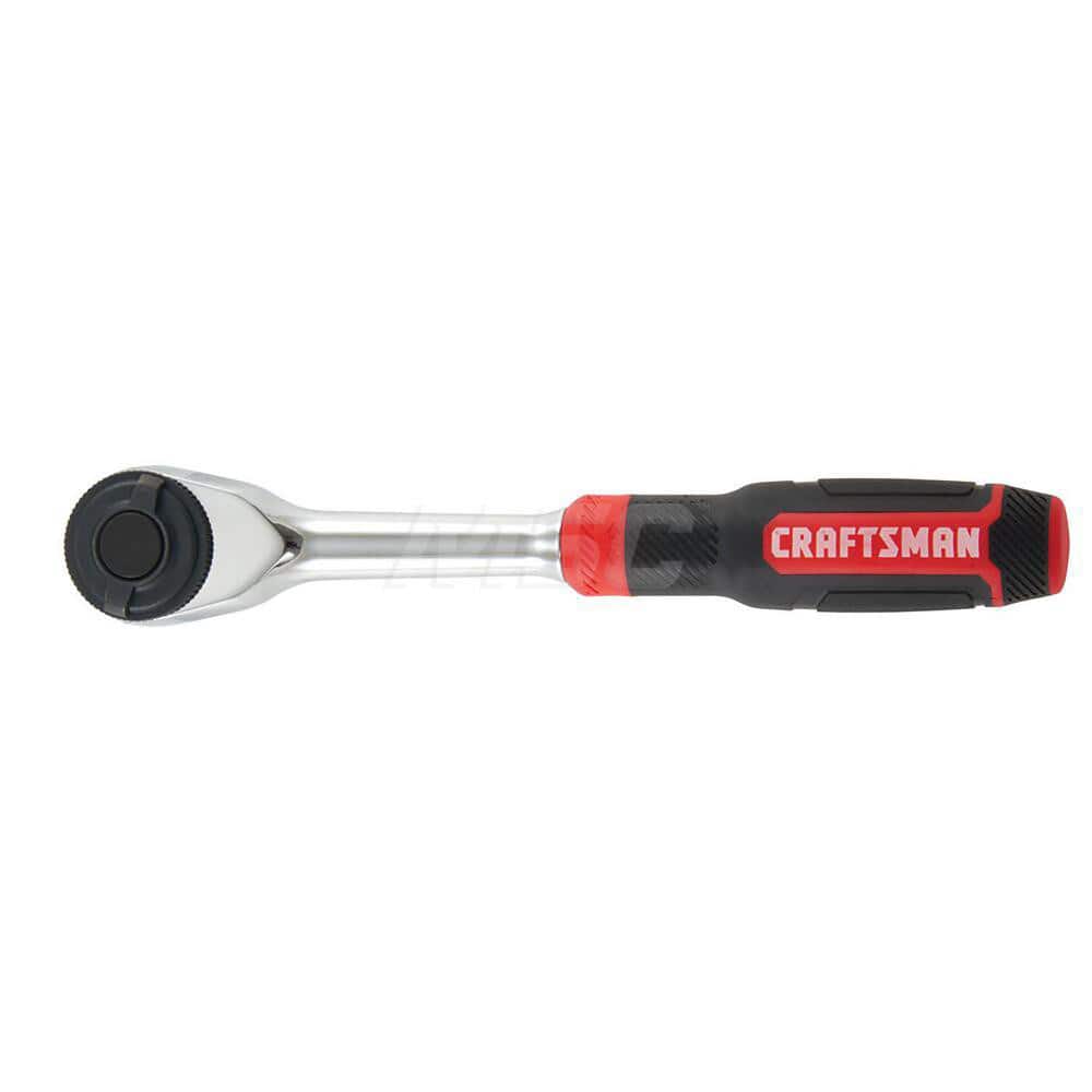 Ratchet: 3/8″ Drive, Round Head 52 Gear Teeth, Polished Chrome Finish