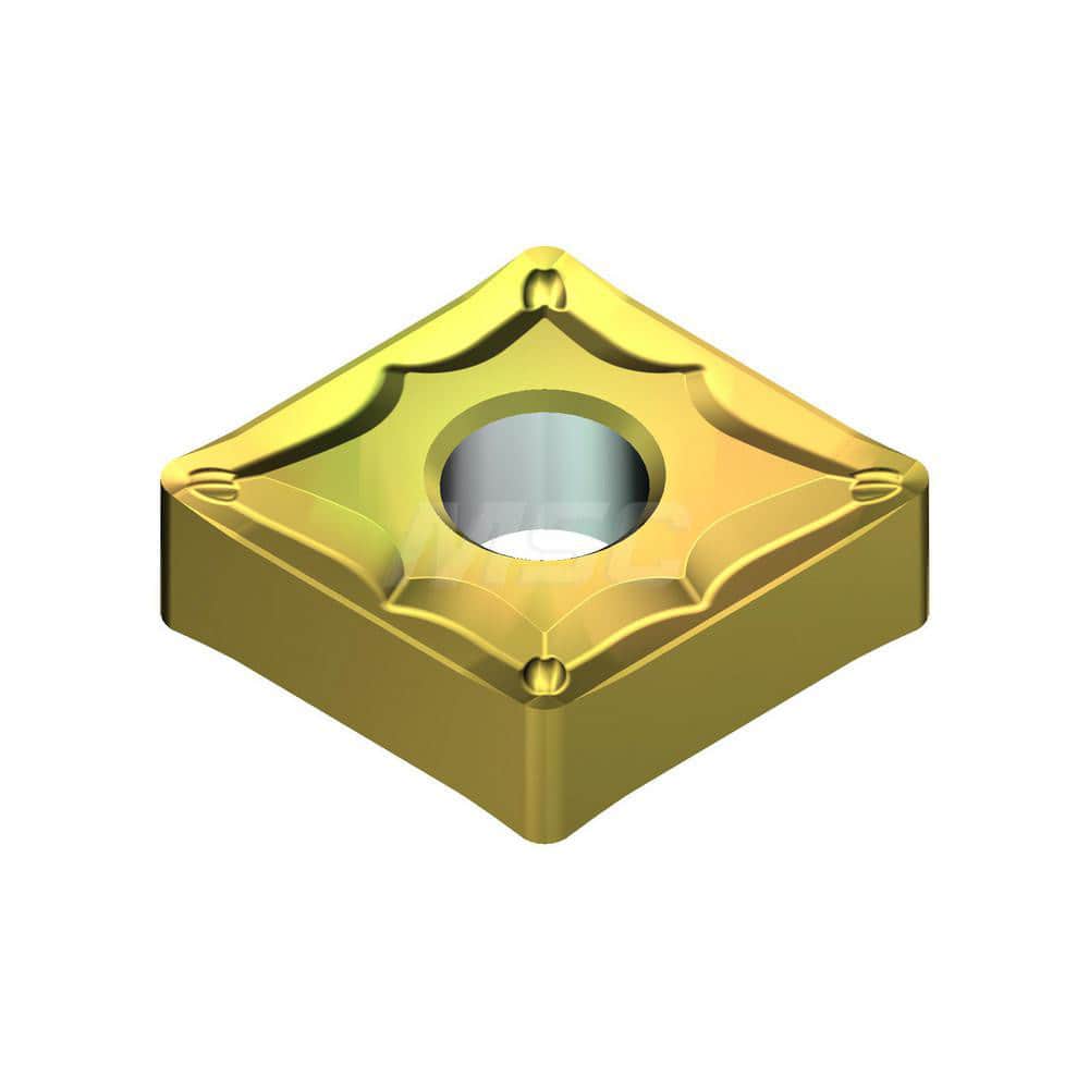 Turning Insert: CNMG433ESU T2500Z, Cermet AlN Finish, Neutral, 0.5079″ Long, 1/2″ Inscribed Circle, 0.0472″ Corner Radius, 80.0 ° N/A Diamond, Series T2500Z