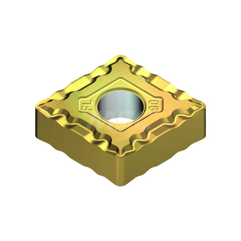 Turning Insert: CNMG431EFL T2500Z, Cermet AlN Finish, Neutral, 0.5079″ Long, 1/2″ Inscribed Circle, 0.0157″ Corner Radius, 80.0 ° N/A Diamond, Series T2500Z