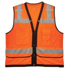 8253HDZ L/XL ORANGE SURVEYORS VEST - Americas Industrial Supply