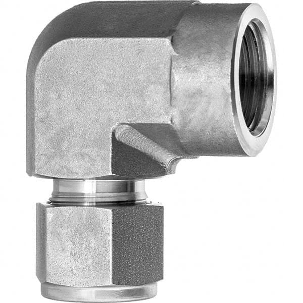 Value Collection - Metal Compression Tube Fittings Type: Female Elbow End Connections: Comp x FNPT - Americas Industrial Supply