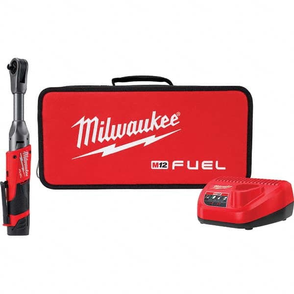 Milwaukee Tool - Cordless Impact Wrenches & Ratchets Voltage: 12.0 Drive Size (Inch): 3/8 - Americas Industrial Supply