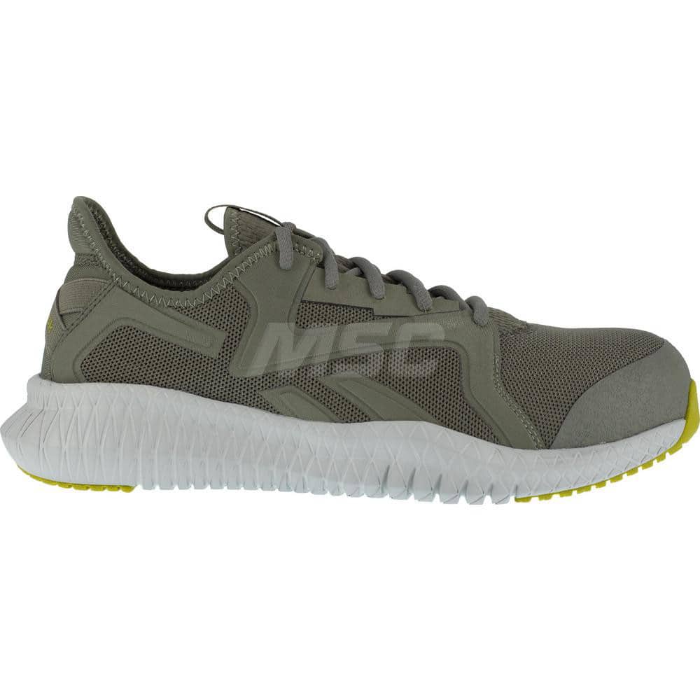 Work Boot: Size 9.5, Nylon, Composite Toe Green, Medium Width, Non-Slip Sole