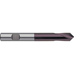Spotting Drill:  90°,  Solid Carbide Nano-FIREX Finish,  Right Hand Cut,  Series 6027
