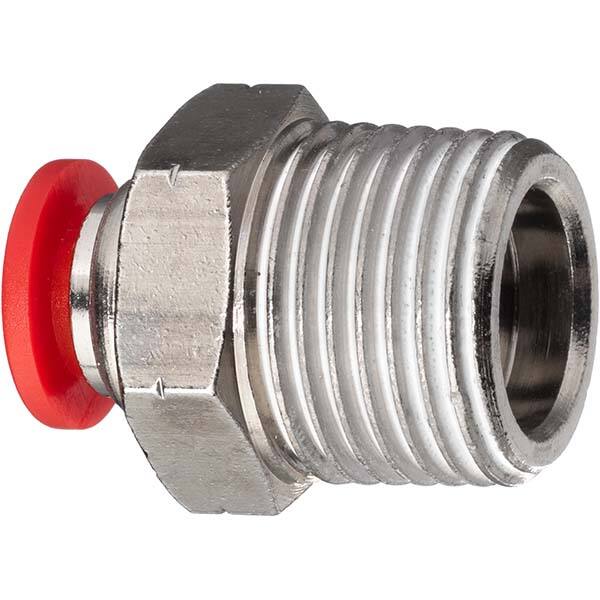 USA Sealing - Plastic Push-To-Connect Tube Fittings Type: Male Straight Tube Outside Diameter (Inch): 1/2 - Americas Industrial Supply