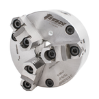 3-Jaw (2 Piece) Scroll Chuck Forged Steel Body Front Mount 6in Plain Back, - Americas Industrial Supply