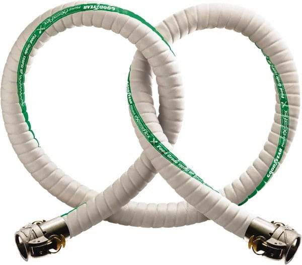 Continental ContiTech - 3" Inside x 3-1/2" Outside Diam, Food & Beverage Hose - 3" Bend Radius, White, 150 Max psi, 100' Coil Length, 29 Vacuum Rating - Americas Industrial Supply