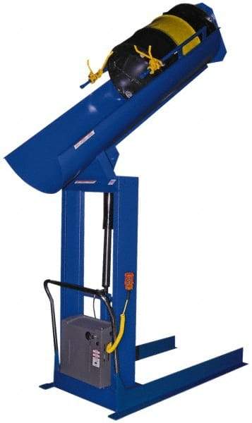 Vestil - 1,500 Lb Load Capacity, Drum Dumper - 63-3/4" High - Americas Industrial Supply