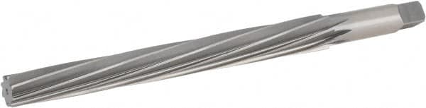 Hertel - #10 Pin, 0.7216" Diam, 0.5799" Small End, 5/8" Diam Straight Shank, 6-13/16" Flute, Taper Pin Reamer - Americas Industrial Supply