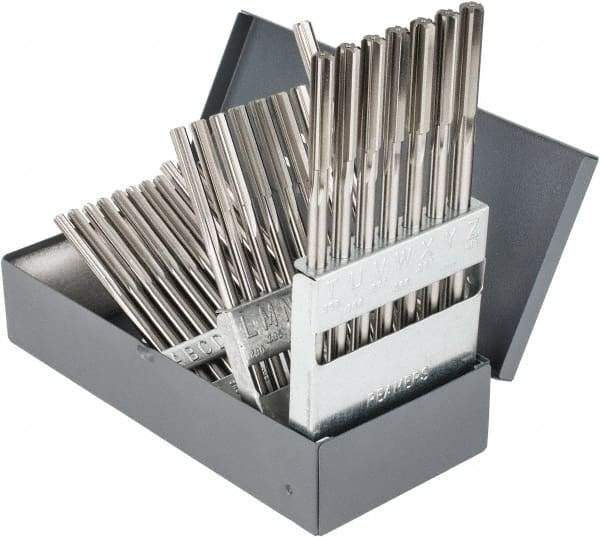 Hertel - A to Z, Chucking Reamer Set - Straight Flute, Right Hand Cut, 26 Pieces - Americas Industrial Supply