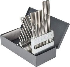 Hertel - 0.124" to 0.501", Chucking Reamer Set - Straight Flute, Right Hand Cut, 14 Pieces - Americas Industrial Supply