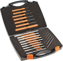 Hertel - 1/16" to 1/2", Chucking Reamer Set - Straight Flute, Right Hand Cut, 15 Pieces - Americas Industrial Supply
