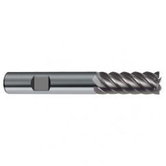 14mm Dia. - 83mm OAL - 45° Helix Bright Carbide End Mill - 6 FL - Americas Industrial Supply