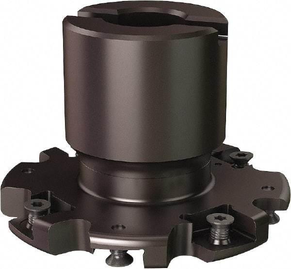 Seco - Shell Mount Connection, 0.8071" Cutting Width, 0.807" Depth of Cut, 3" Cutter Diam, 3/4" Hole Diam, 8 Tooth Indexable Slotting Cutter - R335.19 Toolholder, 335.19-1205 Insert - Americas Industrial Supply