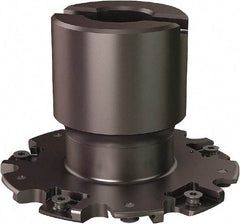 Seco - Shell Mount Connection, 0.8071" Cutting Width, 0.807" Depth of Cut, 3" Cutter Diam, 3/4" Hole Diam, 10 Tooth Indexable Slotting Cutter - R335.19 Toolholder, 335.19-1103 Insert - Americas Industrial Supply