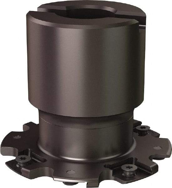 Seco - Shell Mount Connection, 0.5591" Cutting Width, 0.559" Depth of Cut, 2-1/2" Cutter Diam, 3/4" Hole Diam, 8 Tooth Indexable Slotting Cutter - R335.19 Toolholder, 335.19-1102 Insert - Americas Industrial Supply