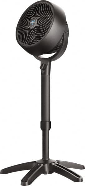 VORNADO - 8-15/16" Blade, 389 Max CFM, Adjustable Pedestal Stand Air Circulator Fan - 0.42 Amps, 120 Volts, 3 Speed - Americas Industrial Supply