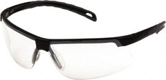PYRAMEX - Photochromic Lenses, Framed Safety Glasses - Scratch Resistant, Black Polycarbonate Frame, Size Universal, Wrap Around - Americas Industrial Supply