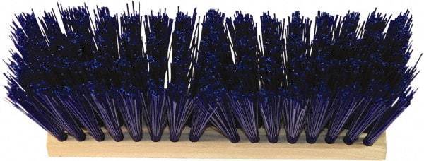 O-Cedar - 24" Rough Surface Synthetic Push Broom - 5-1/4" Bristle Length, Wood Block, Tapered Handle Connection, Handle Sold Separately - Americas Industrial Supply