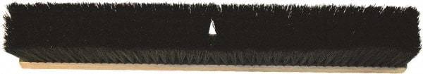 O-Cedar - 24" Medium Duty Polypropylene Push Broom - 3" Bristle Length, Wood Block, Threaded Handle Connection, Handle Sold Separately - Americas Industrial Supply