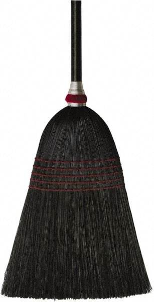 O-Cedar - 53-1/2" OAL Corn Bristle Broom - 42" Long Wood Handle, 11-1/2" Bristle Length, 12" Wide, Water Resistance - Americas Industrial Supply