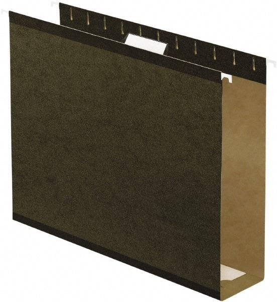 Pendaflex - 8-1/2 x 11", Letter Size, Standard Green, Hanging File Folder - 11 Point Stock, 1/5 Tab Cut Location - Americas Industrial Supply
