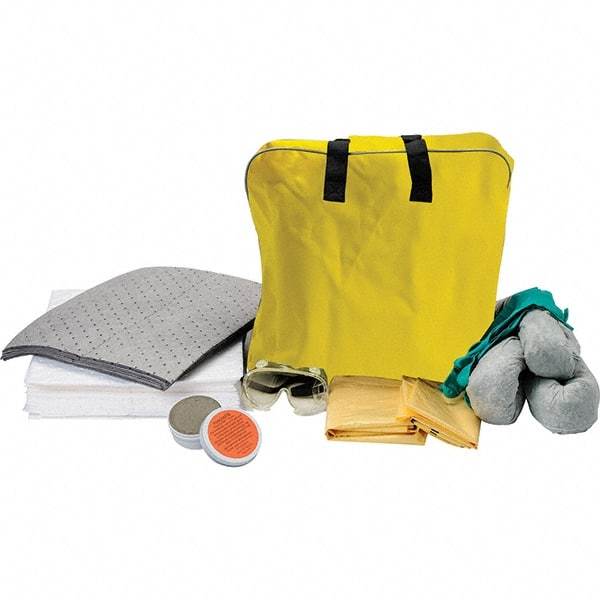 Brady SPC Sorbents - 11.5 Gal Capacity Oil Only & Universal Spill Kit - 11.5 Gal Polyethylene Bag - Americas Industrial Supply