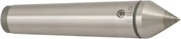 Bison - 0.95" Head Diam, Standard Point Solid Dead Center - 3MT Morse Taper, 11mm Point Diam - Americas Industrial Supply