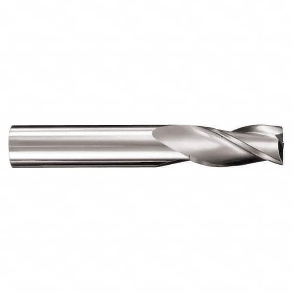 SGS - 1/2", 5/8" LOC, 1/2" Shank Diam, 4" OAL, 6 Flute, Solid Carbide Square End Mill - Single End, Ti-NAMITE-X Finish, Spiral Flute, 41° Helix, Centercutting, Right Hand Cut, Right Hand Flute, Series 51L - Americas Industrial Supply