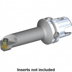 Kennametal - Insert Style NG 3L, 70mm Head Length, Right Hand Cut, Internal Modular Threading Cutting Unit Head - System Size KM40TS, 17mm Center to Cutting Edge, Series Top Notch - Americas Industrial Supply