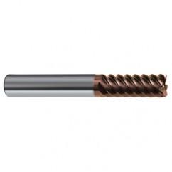 5/16" Dia. - 2-1/2" OAL - 45° Helix Nano-SI Carbide End Mill - 6 FL - Americas Industrial Supply
