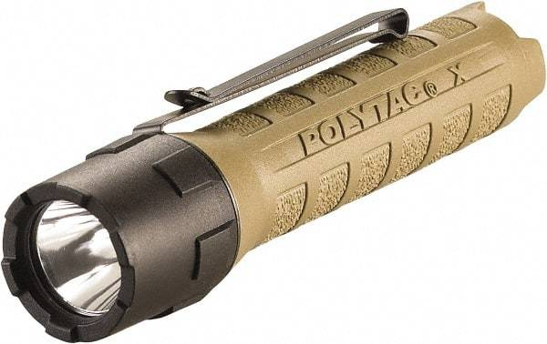 Streamlight - White LED Bulb, 275 Lumens, Industrial/Tactical Flashlight - Coyote Tan Polycarbonate Body, 2 CR123A Lithium Batteries Included - Americas Industrial Supply