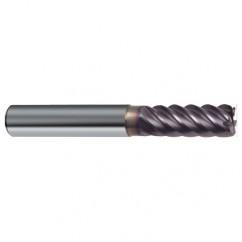 1/4" Dia. - 2-1/2" OAL - 45° Helix Firex Carbide End Mill - 6 FL - Americas Industrial Supply