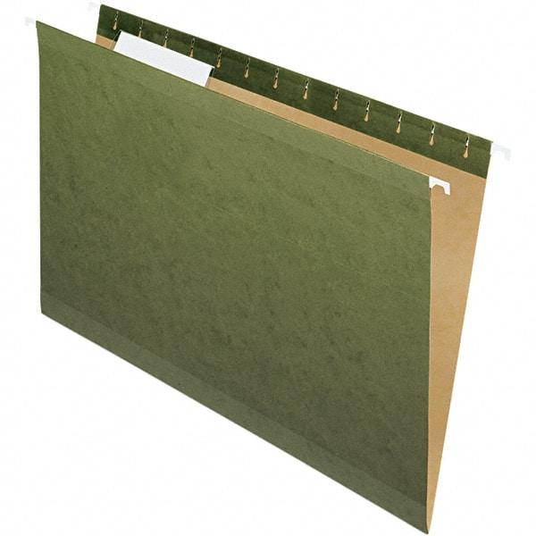 Pendaflex - 8-1/2 x 14", Legal, Standard Green, Hanging File Folder - 11 Point Stock, 1/3 Tab Cut Location - Americas Industrial Supply