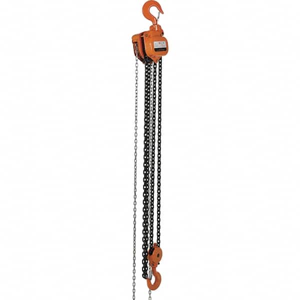 Vestil - 10,000 Lb Lifting Capacity, 10' Lift Height, Hand Hoist - Made from Chain - Americas Industrial Supply