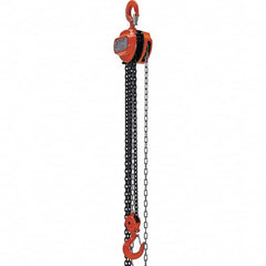 Vestil - 4,000 Lb Lifting Capacity, 10' Lift Height, Hand Hoist - Made from Chain - Americas Industrial Supply