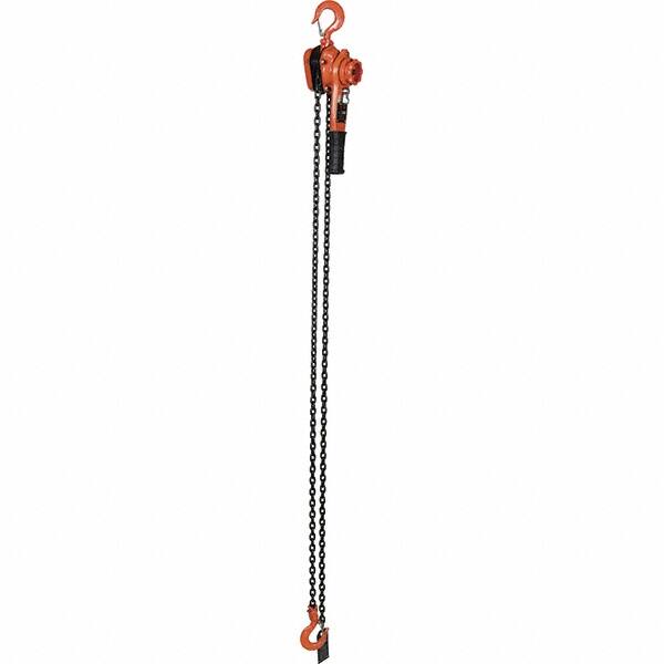 Vestil - 2,000 Lb Lifting Capacity, 10' Lift Height, Lever Hoist - Made from Chain - Americas Industrial Supply
