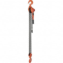 Vestil - 12,000 Lb Lifting Capacity, 5' Lift Height, Lever Hoist - Made from Chain - Americas Industrial Supply